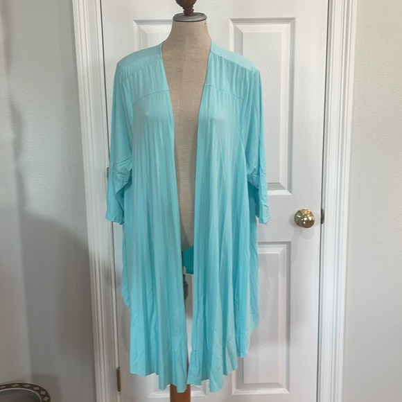 Attitudes by Renee 2 piece jacket & top Seaglass green women’s plus size 3X nwts - Picture 5 of 16